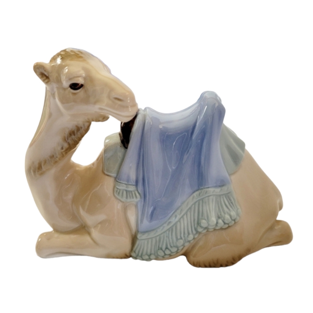 Vintage 1994 Avon Nativity Ceramic Lying Down Camel by Tom O'Brian